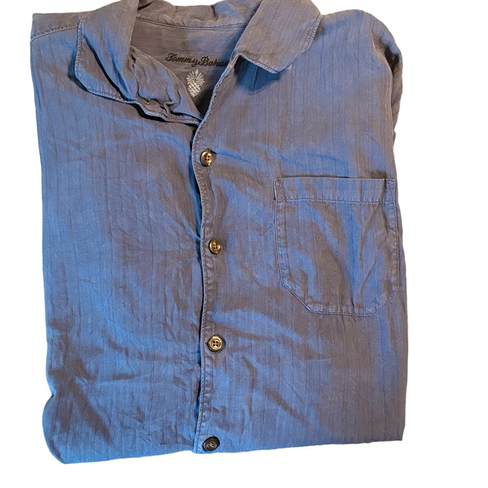 Tommy Bahama 100% Silk Button Down Short Sleeve Shirt